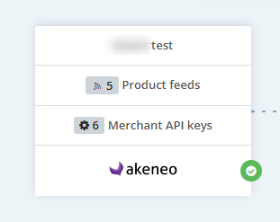 ChannelEngine dashboard showing Akeneo connector