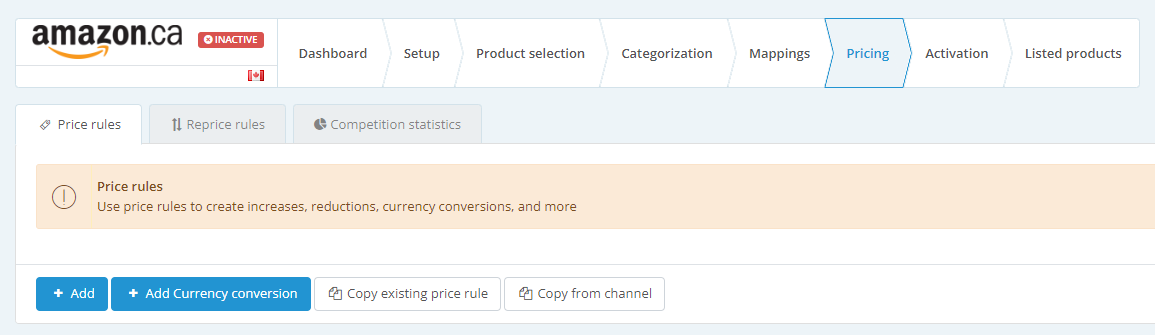 Copy existing price rules