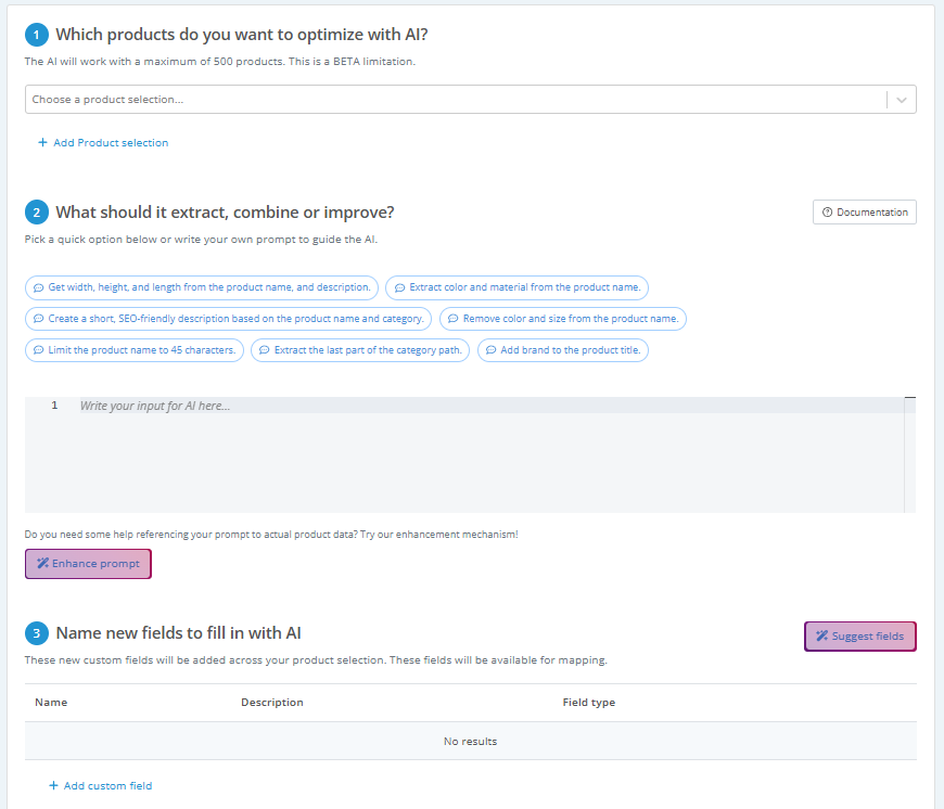AI attribute builder ChannelEngine