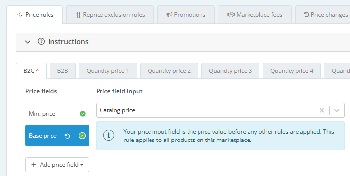 Amazon selling price in Price rules.png