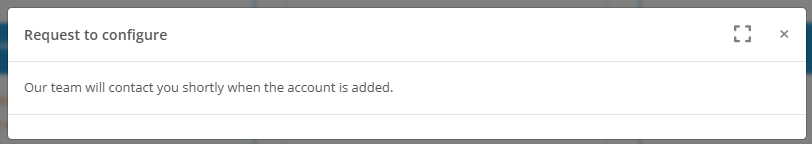 Feed channel - request to configure