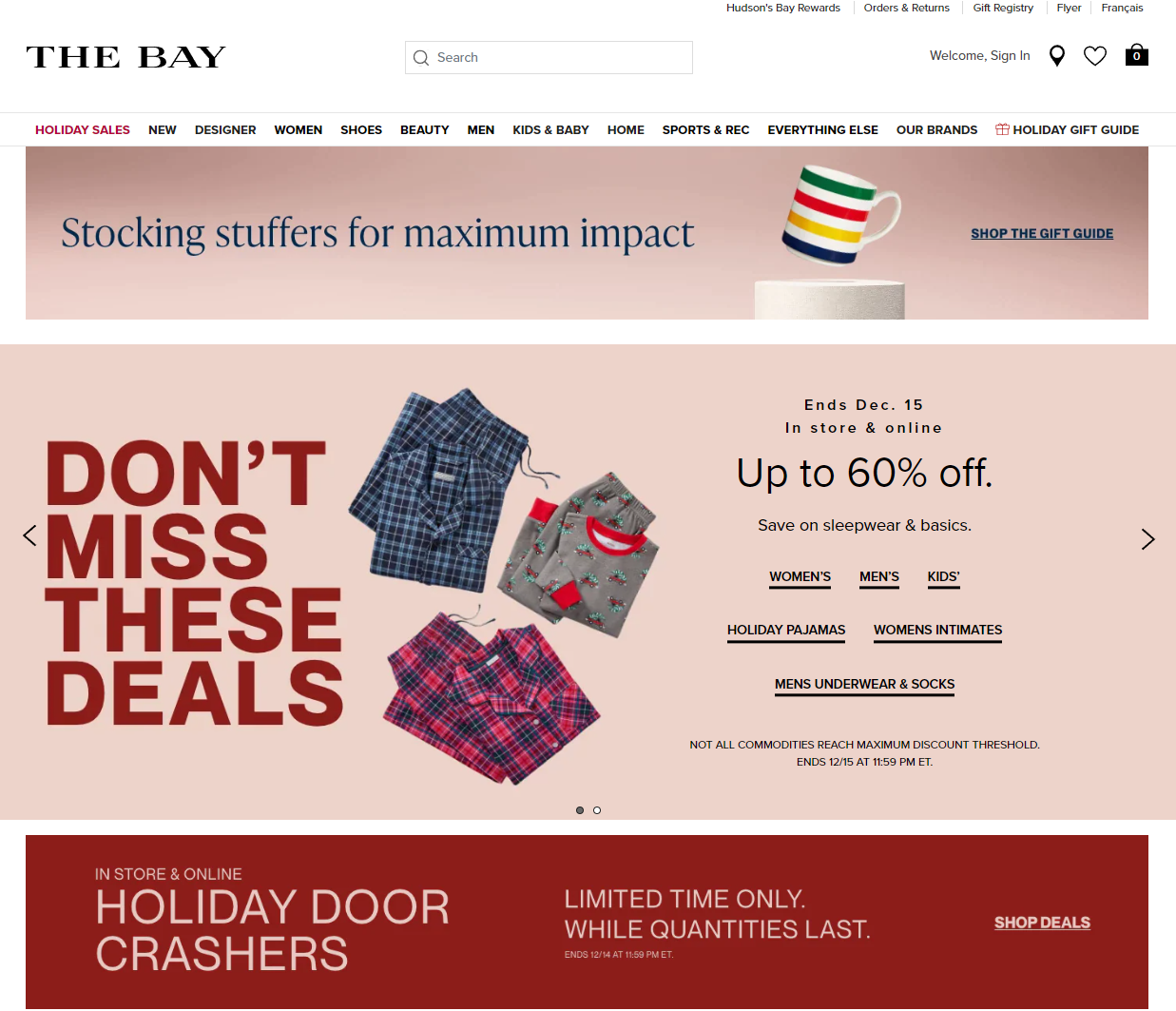 Hudson's bay pajamas hot sale