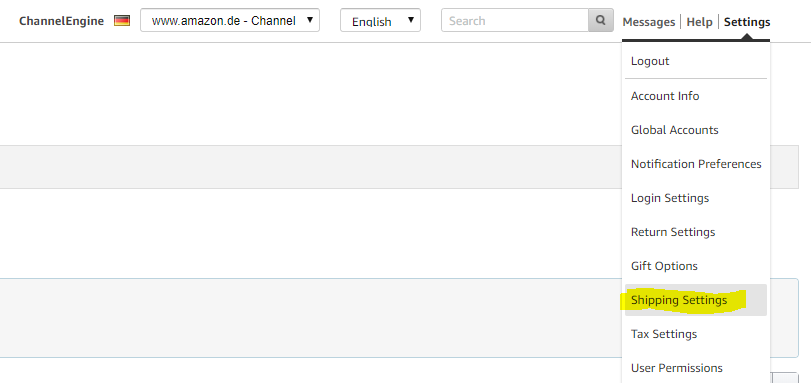 Amazon: how to set up shipping time costs – ChannelEngine Help Center
